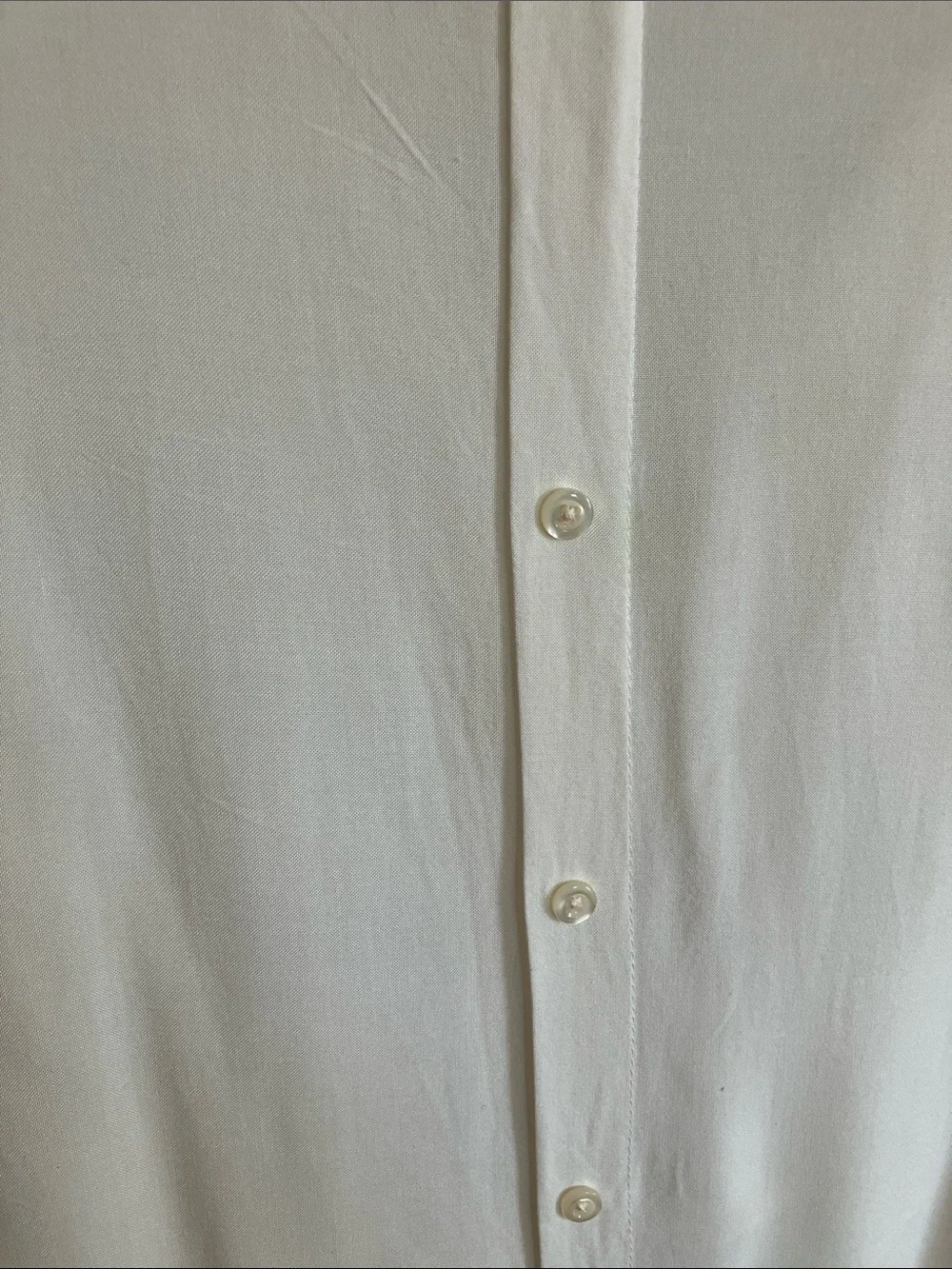 Cato Cream Lace-Trim Split V Long Sleeve Blouse